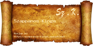 Szappanos Kinga névjegykártya